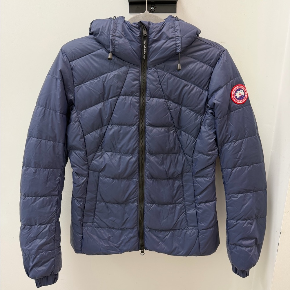 Canada Goose Womens Navy Blue Puffer Jacket